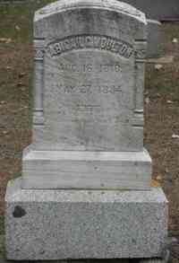 Abigail GARLAND - Grave  Inscription: Abigail G Moulton / Aug 16, 1810 / May 22, 1894 / I am going to be with Jesus
