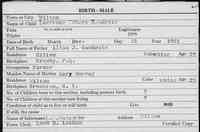 Robert Lawrence GAUDETTE - Birth Vermont, Vital Records, 1760-1954
