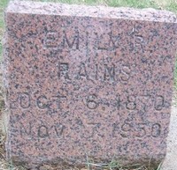 Emily Rebecca GAUT - Grave