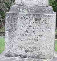 Mary STETSON - Grave  Lot 10A and 11A Seth Gerry, d. 2/29/1864, age 76 Mary, wife of Seth Gerry, d. 6/22/1868, age 67 Katie G Oliver, 1873-1961 Nellie S T Gerr