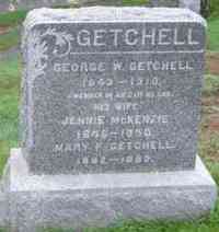 George W GETCHELL - Grave