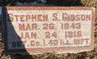 Stephen Simpson GIBSON - Grave