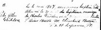 Peter Allen GLIDDEN - Baptism