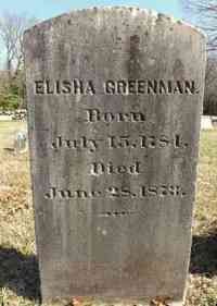 Elisha GREENMAN - Grave