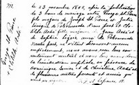 Georges-Grégoire ST-PIERRE dit DESSAINT - 1842 marriage