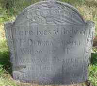 Deborah HADLOCKE - Grave  Inscription: Here lyes ye Body of Mrs. DEBORAH TEMPLE Widow of Mr. ABRAHAM TEMPLE Who Died Janry. 28th 1743 in ye 94 Year of Her Age.