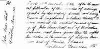 John-Amos HALL - 10 November 1856 Marriage Tracadie John Amos Hall and Marcelline Arsenau