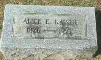 Alice Elizabeth HALLADAY - Grave Riverside Cemetery Clinton Lenawee County Michigan, USA