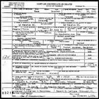 Emma HAMELIN dite LAGANIERE - Vermont State Archives and Records Administration; Montpelier, Vermont; Vermont Death Records, 1909-2008