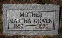 Martha HANSCOM - Grave  Inscription: Mother MARTHA GOWEN 1857 - 1930