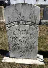 Nicholas W HARRINGTON - Grave