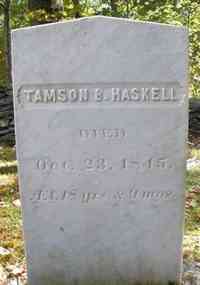 Tamson B. HASKELL - Grave