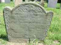 Joanna HAWKS - Grave Plot: 112 Here lyes buried the body of Mrs Joanna Arms wife to Mr William Arms who decd Nov ye 22d, 1729 in ye 77th year of her age.