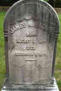 James Munroe HAZARD - Grave