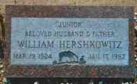 William "Junior" HERSHKOWITZ - Grave