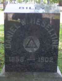 Daniel Wilbur HESELTINE - Grave Thanks to Doug Noble