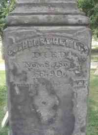 Henry HEWITT - Grave  Inscription: Age 90 Yrs. Formerly of Venice, N.Y.