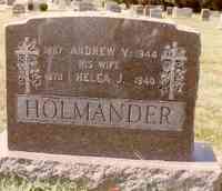 Andrew Viktor HOLMANDER - Grave