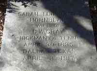 Sarah Elizabeth HORNBEAK - Grave