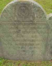 Elizabeth HOWE - Grave  Inscription: HERE LIES BURIED Ye BODY OF Ye WIDOW ELIZABETH BRIGHAM RELIC TO CAPT. SAMUEL BRIGHAM WHO DEPARTED THIS LIFE JULY ye 26 A.D. 173