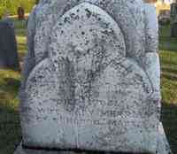 Mary SHEAF? MERRIAM? - Grave  Inscription: John Hubbard Born in England about 1630 Died 1706 His wife Mary Merriam of Concord Mass