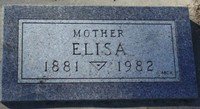 Elisa A (Elsie) HUBER - Grave