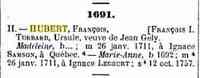 François HUBERT - Title	Dictionnaire généalogique des familles canadiennes depuis la fondation de la colonie Dictionnaire généalogique des familles canadiennes depuis 