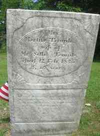 Martha HUNT - Grave  Inscription: Mrs Martha Temple wife of  Mr Set Temple died 12 Feb 1825 age 67 yrs the worms devour my lasting flesh and crumble all m