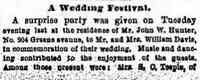 John Wallace HUNTER - <img src=http://greenerpasture.com/content/ancestorimages/hunter_51125_wedding_festival_2.jpg height=166 width=300/>  The Brooklyn Daily Eagle