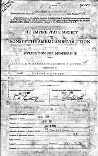 Edgar Wallace HUNTER - U.S., Sons of the American Revolution Membership Applications, 1889-1970 Page 1
