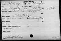Henry HUNTINGTON - Birth Vermont, Vital Records, 1760-1954