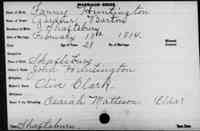 Fanny HUNTINGTON - 1814 marriage