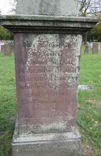 Matthew HYDE - Grave Inscription: This monument is erected to remind the living of the life & death of MATTHEW HYDE, ESQ. who died Sep. 24 1806 aged 72 yea