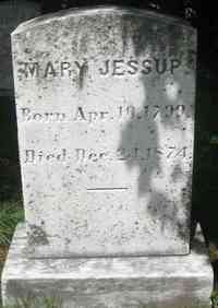 Mary JESSUP - Grave