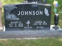 Harry Oscar JOHNSON - Grave
