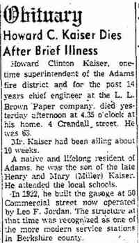 Howard Clinton KAISER -