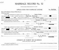 Richard Thomas CARTER - 1949 marriage application