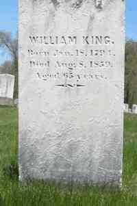 William KING - Grave