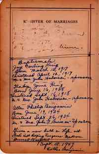 Frank Louis "Jay Carling" BAKER "KING" - July 5, 1916 marriage, St. Paul, Minnesota Thanks to Don King