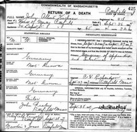 John Albert KIRCHNER - Death