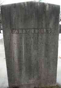 Fanny KNIGHT - Grave
