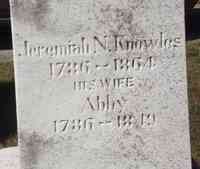 Jeremiah Northup KNOWLES - Grave