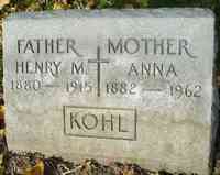 Henry Michael KOHL - Grave