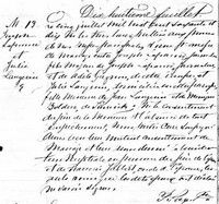 Joseph PINEL dit LAFRANCE - 1870 marriage