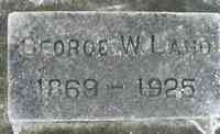 George W. LAND - Grave