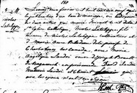 Angelique LANDRY - 1819 marriage