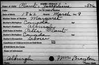 Josephine LAPLANTE - Birth Vermont, Vital Records, 1760-1954