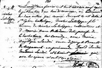Angelique LANDRY - 1819 marriage