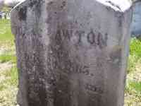 Isaac LAWTON - Grave - Maple Grove Cemetery, Westport, Massachusetts