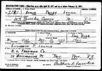 Arthur Presby LAWTON - World War II Draft Registration Card
